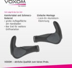 Voxom Griffe Ergo Gr9 Schwarz-Grau, 138mm inkl. Bar Ends – Bild 3