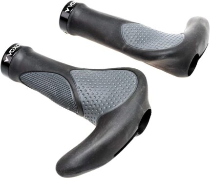 Voxom Griffe Ergo Gr9 Schwarz-Grau, 138mm inkl. Bar Ends