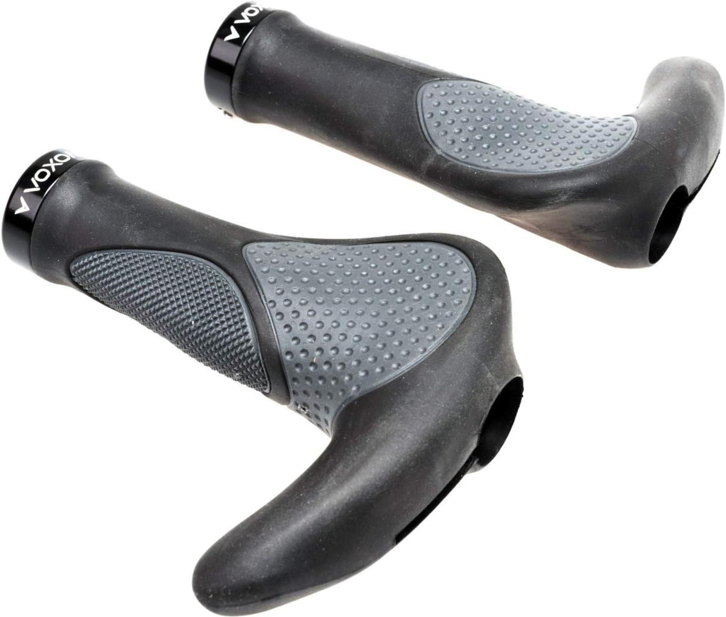 61C2hEBMr8L._AC_SL1500_ Voxom Griffe Ergo Gr9 Schwarz-Grau, 138mm inkl. Bar Ends – Bild 1